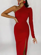Elegant One-Shoulder Chic Dress