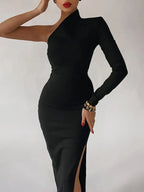 Elegant One-Shoulder Chic Dress