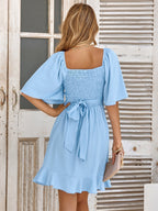 Aria - Chic Sky Blue Elegance Dress
