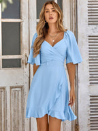 Aria - Chic Sky Blue Elegance Dress