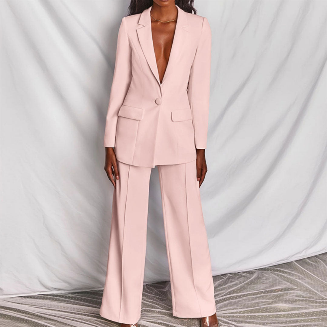 Hayley - Chic Women's Blazer and Trousers Set
