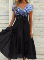Elegant Women's Chiffon Evening Gown