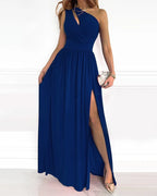 Elegant One-Shoulder Maxi Gown