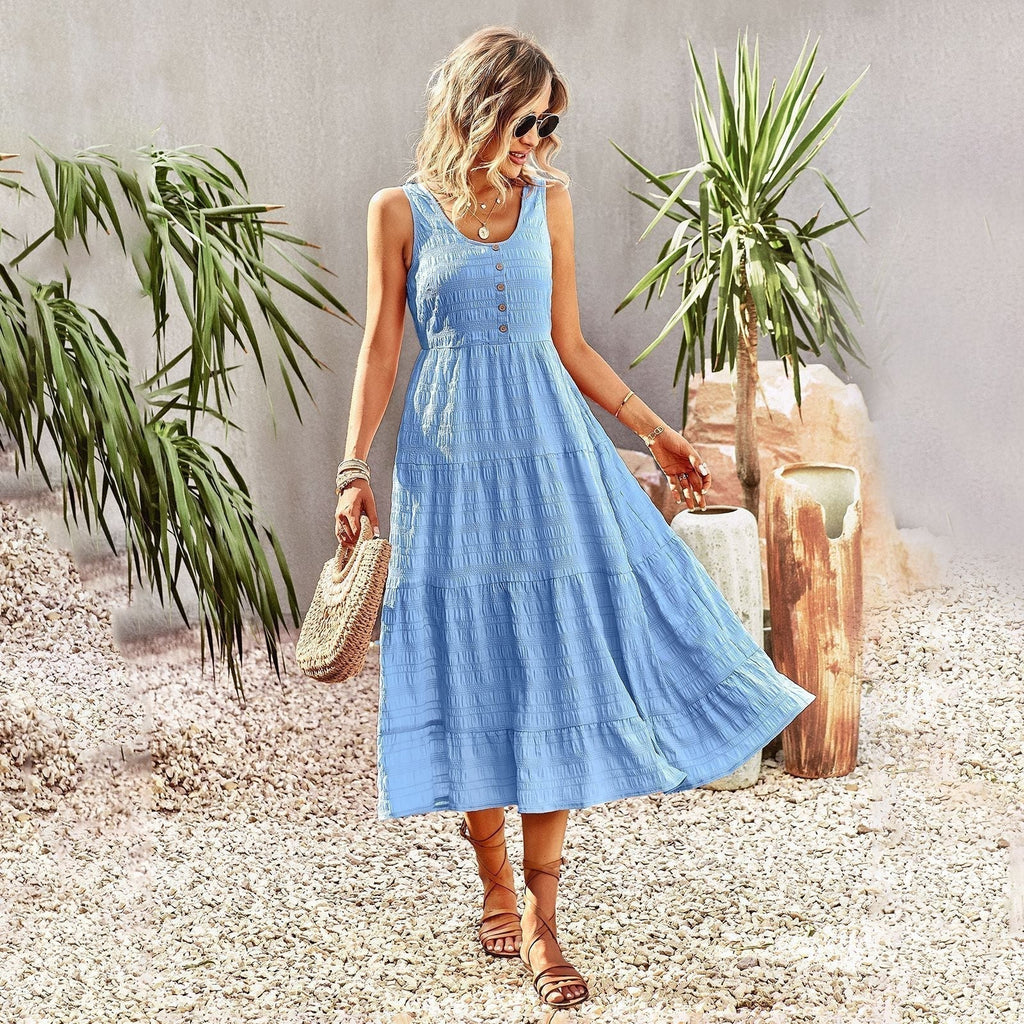 Joebelle Sleeveless Midi Dress for Summer