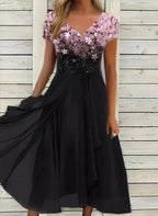 Elegant Women's Chiffon Evening Gown