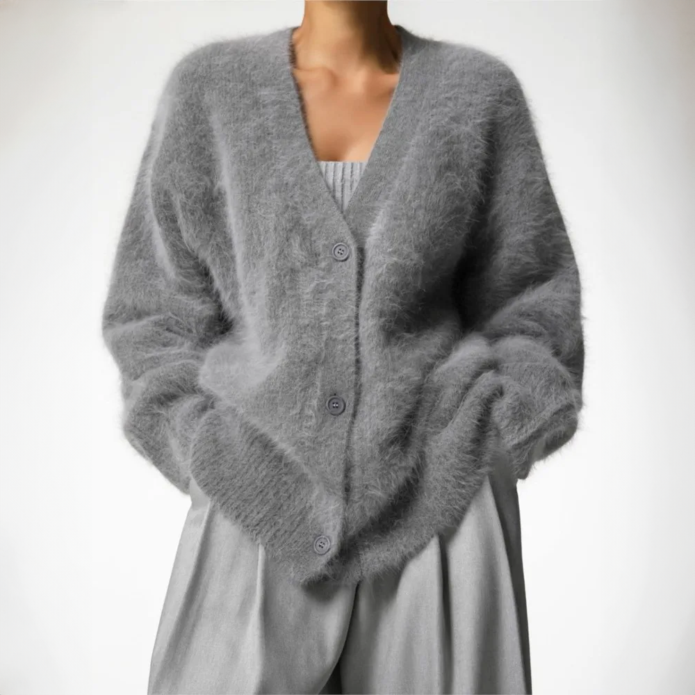 Stylish and Comfortable Women's Plush Cardigan