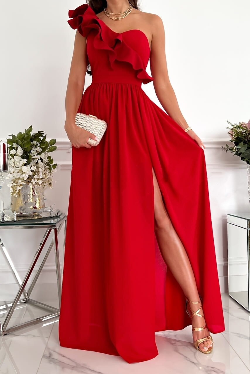 One-Shoulder Asymmetrical Dress