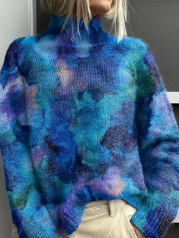 Fenela Knit Turtleneck Pullover Sweater