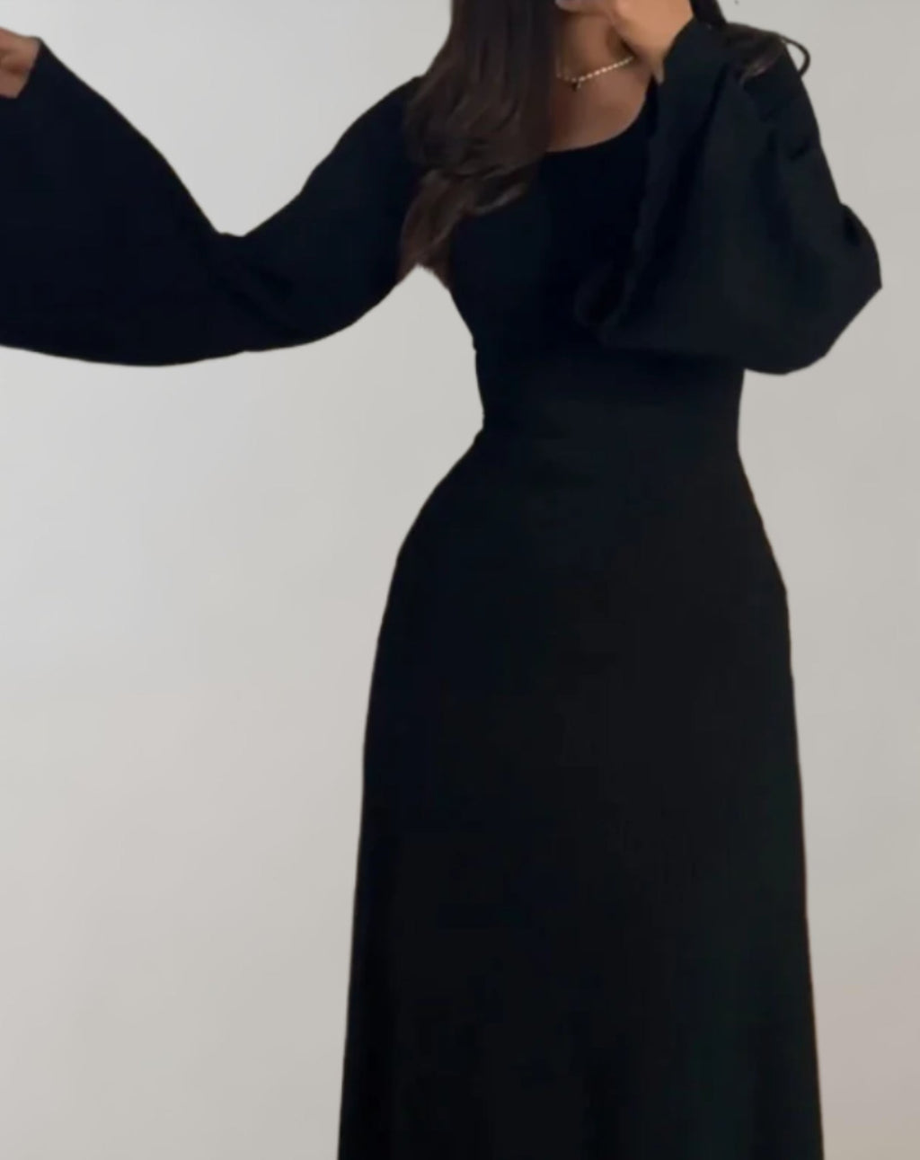 Women's Noemie Long Sleeve Bodycon Dress featuring Round Neckline