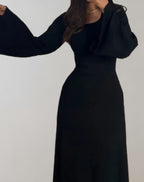 Women's Noemie Long Sleeve Bodycon Dress featuring Round Neckline