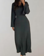 Women's Noemie Long Sleeve Bodycon Dress featuring Round Neckline