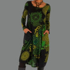 Women's Bohemian Round Neck Dress