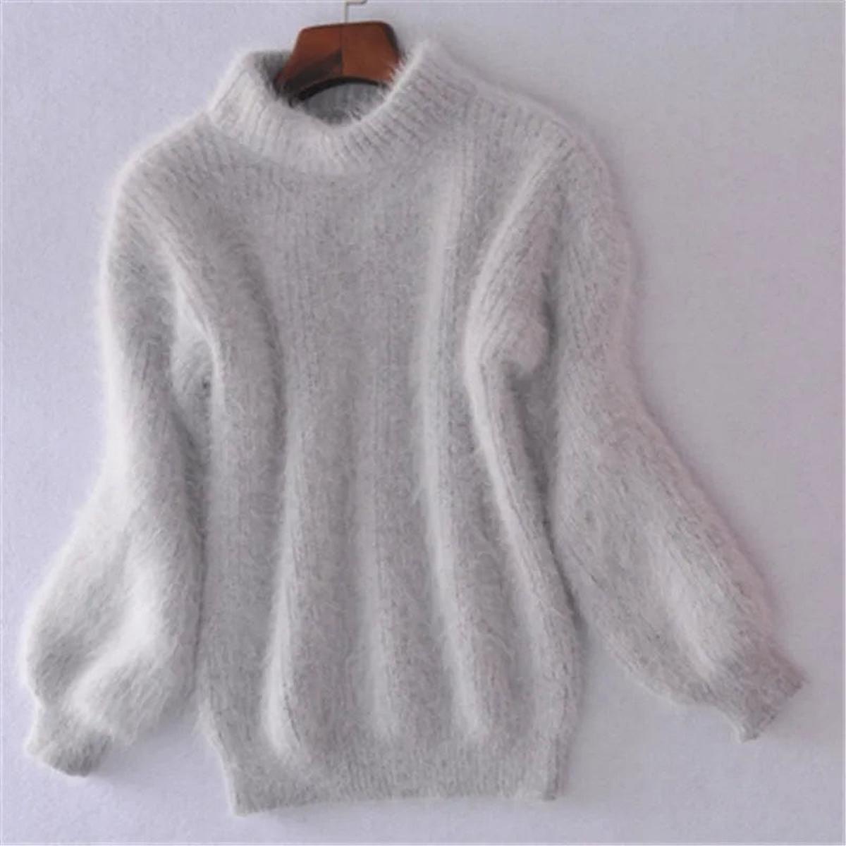 Fiona | Women’s Trendy Warm High Neck Knit Sweater