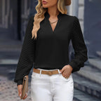 Stylish V-Neck Chiffon Top