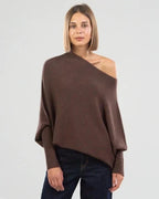 Paulina Asymmetrical Draped Sweater