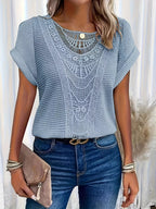 Stylish Lace T-Shirt with Fashionable Details
