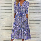Floral Midi Dress by Hannah