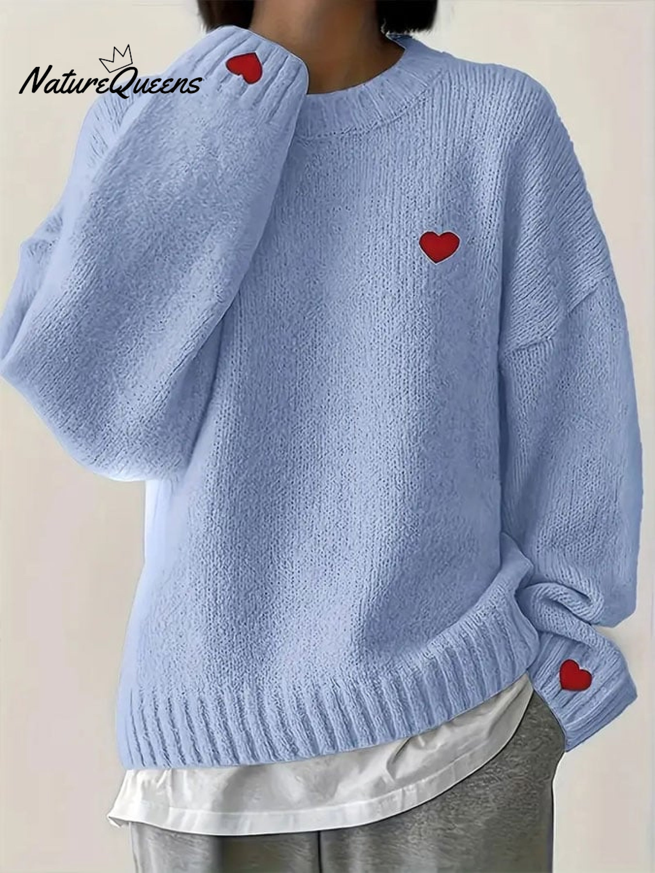 Women's Valentine's Day Heart Casual Sweater
