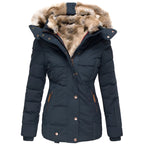 Gabrielle | Women’s Winter Puffer Jacket with Fur Hood