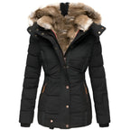 Gabrielle | Women’s Winter Puffer Jacket with Fur Hood