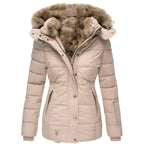 Gabrielle | Women’s Winter Puffer Jacket with Fur Hood
