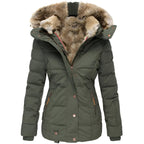 Gabrielle | Women’s Winter Puffer Jacket with Fur Hood