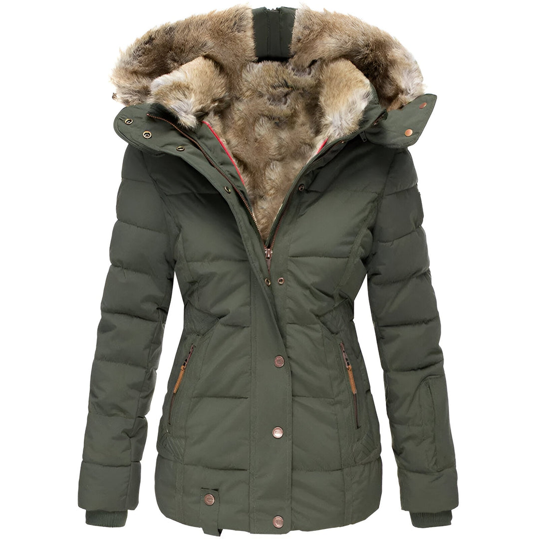 Gabrielle | Women’s Winter Puffer Jacket with Fur Hood