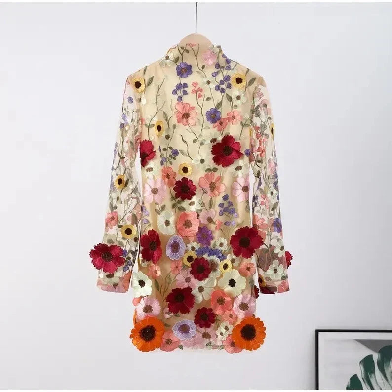 Unique Handmade Floral Dress
