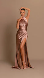 Women's Stand-Up Collar Maxi Dress