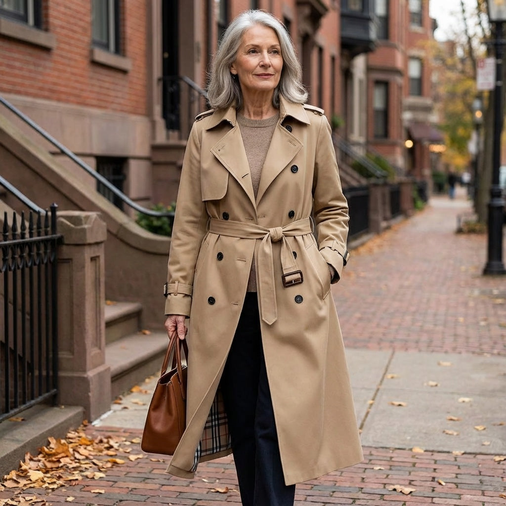 Victoria | Women’s Double-Breasted Belted Trench Coat