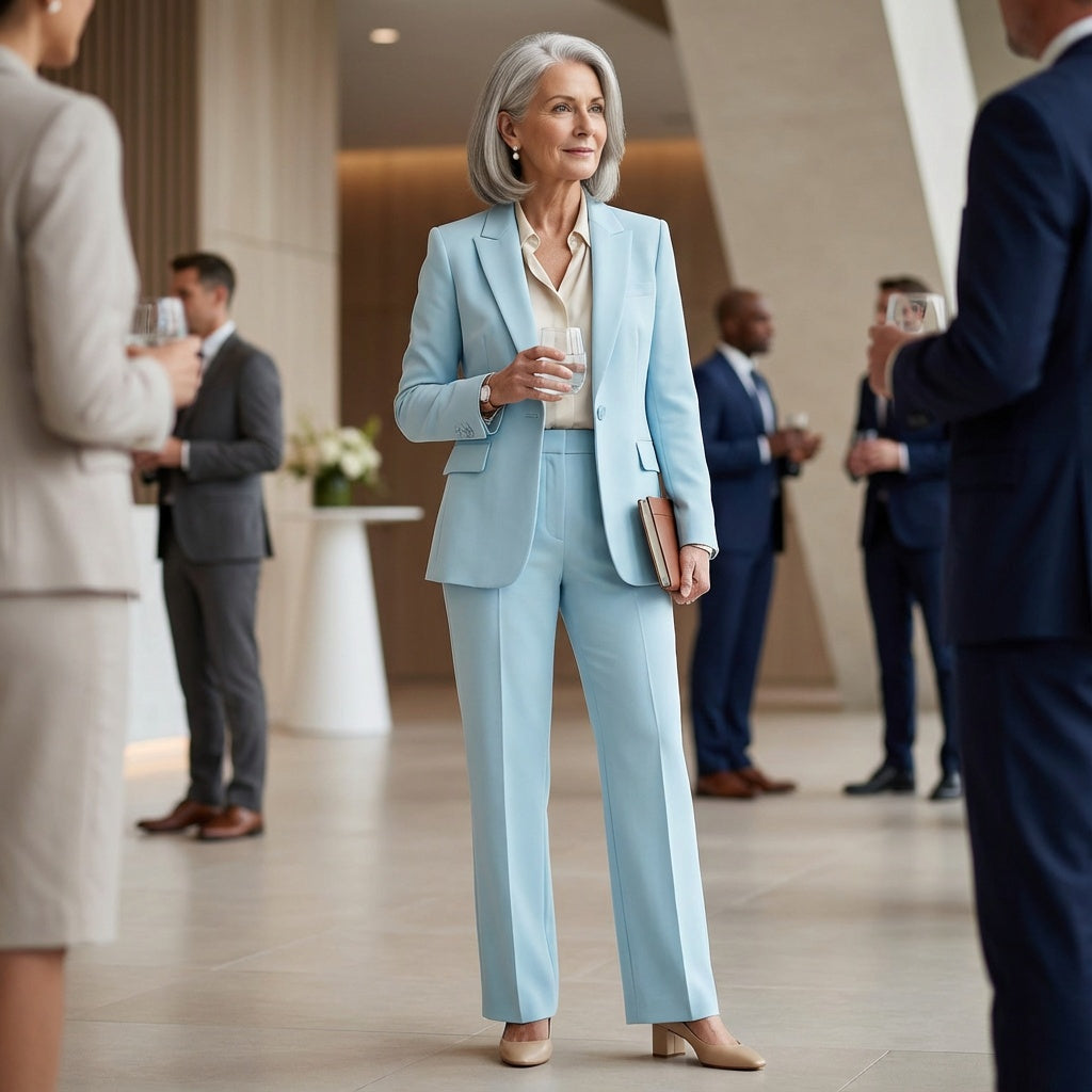 Ella | Chic Formal Suit Set with Tailored Long Blazer for Women