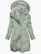 Olivia | Women’s Long Quilted Hooded Winter Coat