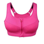 Plus Size Sports Bra with Unique Zipper Feature