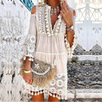 Bohemian-Inspired Lace Mini Dress