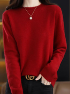 Ultimate Warmth Cozy Long-Sleeve Wool Sweater